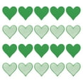 thumbnail image 1 of Unique Bargains Hearts Patches Green Iron-On Patch Sew Embroidered Applique 2.8x2.68 Inch Clothing Repair Backpack 20Pcs, 1 of 6