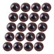 thumbnail image 4 of ColoMX 20 piezas de plástico marrón, ojos de seguridad de ganchillo, animales de peluche y decoraciones de Halloween DIY Amigurumi, 4 of 7