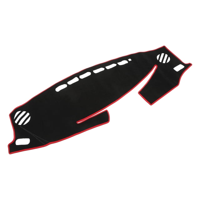 Cubierta del Tablero Unique Bargains para Lexus, Alfombra de Cubierta de Tablero Frontal de Poliéster Negro Rojo Antideslizante