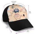 thumbnail image 2 of Yiaed Cute Ink Drawn Elephants Print Baseball Cap Dad Hat Polo Style Plain Blank Adjustable Size, 2 of 5