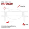 thumbnail image 2 of Stock Your Home (White) Metal Single Gloves Dispenser, Tissue Box Shelf, Glove Box Holder Wall Mount, for Kitchen, Cleaning Closet, Lab, Exam, Office, 2 of 7