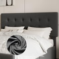 thumbnail image 4 of Yeshouse Marco de la cama con 4 cajones de almacenamiento, cabecera tapizada ajustable con ropa de cama amigable para la piel, sin necesidad de muelle de caja, 4 of 7