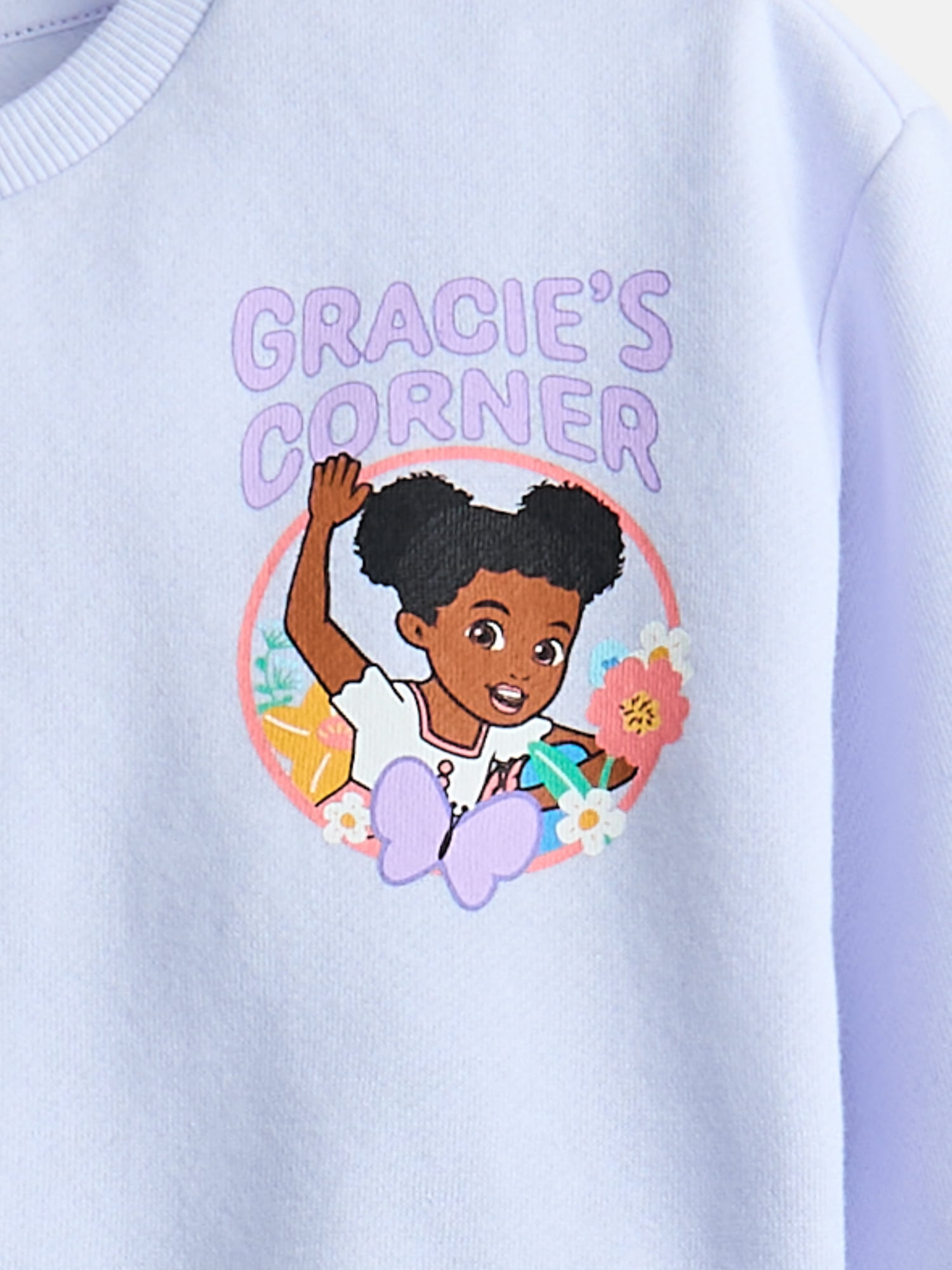 Gracie’s Corner Baby and Toddler Girls Fleece Sweatshirt and Leggings Set, Sizes 12M–5T