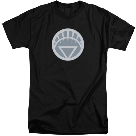 Green Lantern White Symbol S/S Adult Tall Black