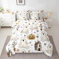 thumbnail image 2 of Manfei Funny Ghost 7-Piece Twin Bedding Sets,Halloween Theme Bedding Comforter Set,Funny Pumpkin Lantern Sheet Sets For Girls Boys,Luxury Bedroom Decor Reversible, 2 of 8