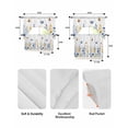 thumbnail image 5 of Spring Floral Swag Kitchen Curtains Sets for Windows 24 Inch Length, Summer Pastoral Butterfly Watercolor Short Window Curtain Panels Swags Valances and Tiers 3 Piece Set for Cafe/Dining Room, 5 of 5