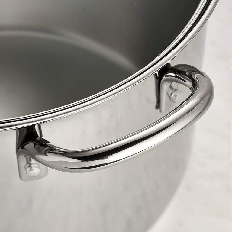 Tramontina 80104/120DS Covered Stock Pot Stainless Steel 16 Qt 