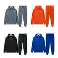 thumbnail image 2 of Men's Winter Sport Wear Tracksuit Clothes Outfits Set Long Sleeve Running Jogging Athletic Sports Set, 2 of 4