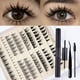 thumbnail image 1 of Fiudx Pestañas Postizas En Racimo, Pestañas Voluminosas Personalizables, Banda Plana Superfina, Fácil Aplicación, Material Vegano Suave y Cómodo, Mejora La Belleza En Casa, Imprescindible para Los Am, 1 of 6