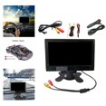 thumbnail image 3 of Monitor portátil de 7 "HD para coche, pantalla ancha a todo Color de 16/9 CC, 12V-24V, Monitor de coche de marcha atrás para soporte de succión de , cámara mariposa Sunnimix cámara de marcha atrás, 3 of 8
