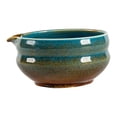 thumbnail image 3 of Cuenco de cerámica para matcha con pico vertedor, taza de té verde, regalo, utensilios artesanales, cuenco para mezclar Chawan para fiestas, jugo Azul, 3 of 8