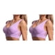 thumbnail image 1 of Sonducket Sujetador deportivo para mujer, Tops cortos acolchados sin costuras inalámbricos, chaleco a prueba de golpes, ropa interior hueca Violeta 2Conjunto, 1 of 6