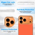 thumbnail image 6 of Case For Apple iPhone Air / 17 Pro / 17 Pro Max Series Case, Slim Thin Transparent Flexible Clear TPU Shockproof Phone Case For iPhone 17 Series, MARIGOLD, 6 of 6