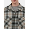 thumbnail image 3 of No Boundaries Men's & Big Men's Boxy Fit Flannel Shirt, Sizes XS-3XL, 3 of 4