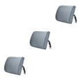 thumbnail image 3 of Transemion Relieve Back Pain Memory Cotton Lumbar Support Pillow Wide Application darkgray 33x32x10cm 3Set, 3 of 6
