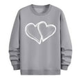 thumbnail image 6 of Gamivast Plus Size Valentine Shirts for Men Oversized Heart Graphic Long Sleeve Shirt Casual Holiday Crewneck Sweatshirts Soft Valentines Pullover, 6 of 6