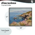 thumbnail image 4 of Stupell Industries Traditional Where Mountains Meet Sea Black Framed Giclee Art, 14 x 11, by Svetlana Aleynikova, 4 of 8