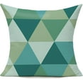 thumbnail image 4 of Teal Outdoor Throw Pillow Covers 18x18 Set of 4 Colorful Fun Aesthetic Mid Century Modern Home Décor Boho Summer Cushion Cases for Patio Furniture Couch Living Room,Geometric, 4 of 5