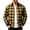 Yellow, variant on Lenpel Zip up Jackets for Men Plaid Stand Collar Sweatshirt Coats Casual Loose Long Sleeve Outerwear Tops Fall Outfits(Yellow,X-Large)