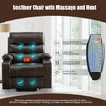 thumbnail image 5 of Power Lift Recliner Chairs for Elderly PU Leather Massage Recliner Sofa Chair Comfy Home Theater Seat, 5 of 7