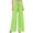 Green, variant on hotojiny Pleated Palazzo Pants for Women Elastic High Waist Wide Leg Flowy Trousers for Party Club with Drawstring