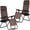 Brown, variant on YRLLENSDAN Outdoor Zero Gravity Folding Chair 2 Pack, Portable Lounge Chairs Recliners with Adjustable Pillows & Cup Holder Tray - Tan