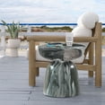 thumbnail image 2 of Meridian Furniture Avellino Table d'Appoint en Béton Vert pour Intérieur/extérieur, 2 of 6