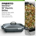 thumbnail image 2 of Presto 16-inch Electric Slimline Skillet with Glass Cover 06858, 2 of 11