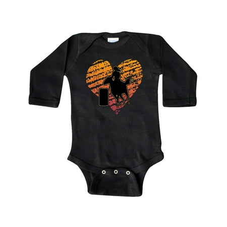 

Inktastic Barrel Racing Rodeo Cowgirl Gift Baby Girl Long Sleeve Bodysuit