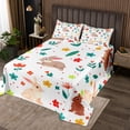 thumbnail image 2 of YST Rabbit Coverlet Set Cartoon Rabbits Bedspread Set Queen for Kids Teen Girls Cute Animal Print Quilt Set Colorful Flowers Leaves Bed Set Soft Lightweight All Season, 2 of 5