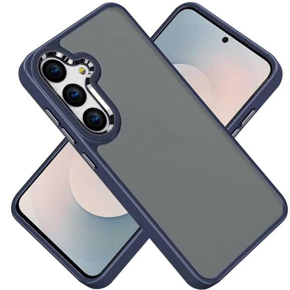 XPM for Samsung Galaxy S26  / S26 Plus Slim Fit Thin Hybrid,Frosted Matte Polished Acrylic Hard PC with TPU Rubber Frame Phone Case Cover (Dark Blue)