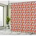 thumbnail image 5 of Ambesonne Tangerine Shower Curtain, Citrus Fruit Butterflies, 69"Wx70"L, Multicolor, 5 of 5