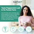 thumbnail image 6 of LeafLea 80 Peppermint Tea Bags, 100% Natural Peppermint Leaf, Light and Smooth Flavor, Caffeine-Free, Sugar-Free, Individually Wrapped, 6 of 17