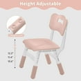 thumbnail image 5 of VibrantEcho Adjustable Kids Chair, 3 Level Height Adjustable Child Chair, Toddler Chairs for Children Boys Girls Age 2-8, Child Seat Set Suitable for Home Family Classroom Nursery Indoor Use (2-Pack), 5 of 12