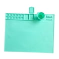 thumbnail image 4 of KLKCMS Silicone Craft Mat Nonslip Counter Mat Silicone Art Mat Countertop Protector Green, 4 of 9