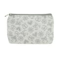 thumbnail image 1 of Bolsas de maquillaje planas rectangulares duraderas de corazones únicos 1 Pc para viajar, color gris, poliéster, 1 of 5