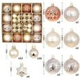thumbnail image 2 of HUISZJ 44Pcs Christmas Ball Christmas Tree Decoration, Xmas Tree Hanging Plastic Ornament, Shatterproof Tree Ball Set for Party Home Supplies (C), 2 of 10