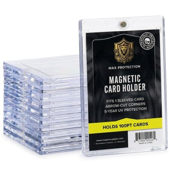 Portacartas Max Protection con cierre magnético, máxima protección, pack de 10, protección UV