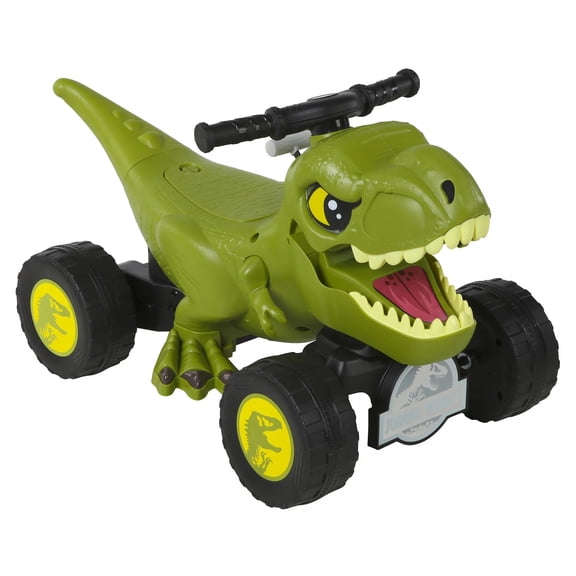 Open Box Dynacraft 8807-24 Jurassic World 6V T-Rex Quad with Interactive Play Features