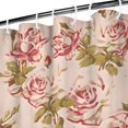 thumbnail image 3 of Pioneer Flower Floral Print Pattern Shower Curtain 36"x72" ,Bathroom Decorative Shower Curtains Set with 12 Hooks,Modern Waterproof Washable Shower Curtain, 3 of 6