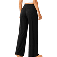 thumbnail image 6 of WQD Women's Wide Leg Yoga Sweatpants Comfy Crossover High Waisted Lounge Pants with Pockets Casual Loose Fit Flowy Pajama Pants, 6 of 7