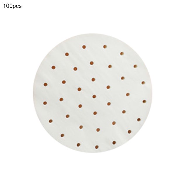 Flmtop 100Pcs/Set Steamer Paper More Thicken Non-stick Paper Practical Food-grade Steamer Paper Pad for Home