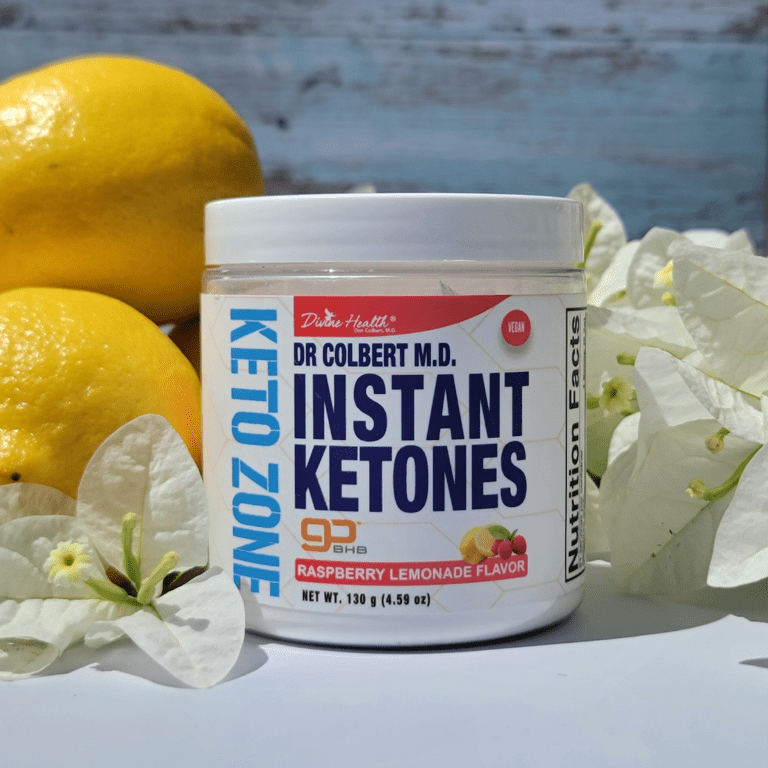 Dr. Colbert, MD Instant Ketones Powder | Raspberry Lemonade | Keto