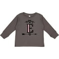 thumbnail image 3 of Inktastic Letter E Monogram Tribal Arrow Girls Long Sleeve Toddler T-Shirt, 3 of 5