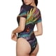 thumbnail image 2 of Fotbe Colorful Dragon Head Profile Body de Mujer con Cuello Redondo y Mangas Cortas, Sin Mangas Ajustado, Suave, Cómodo y Básico-Small, 2 of 7