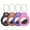 Black/Brown/Dark Purple/Rose Red, variant on AirTag Holder Case with Keychain 1st/2nd Air Tags-4 Pack for Apple Air Tag Holder with Wire Cable Lock Key Ring Chain Air Tagholder Accessories for GPS Item Tracker Kids,Keys,Luggage