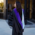 thumbnail image 3 of Endea Graduation Doctoral Hood For Law - Purple/Light Blue/Silver, 3 of 6
