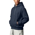 thumbnail image 5 of Ceisia Men Waffle Knit Stand Collar Full Zip Fleece Jacket Loose Fit Long Sleeve Pocket Daily Casual Outer Coat Gift, 5 of 9