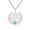 Silver, variant on TEAMER Steel Star of David Moon Pendant Necklace Stainless Steel Jewelry