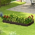thumbnail image 2 of Patiojoy Raised Garden Bed 8 x 4 x 1 ft Metal Planter Box with Middle Reinforced Bracket Rectangular Raised Garden Box, 2 of 10